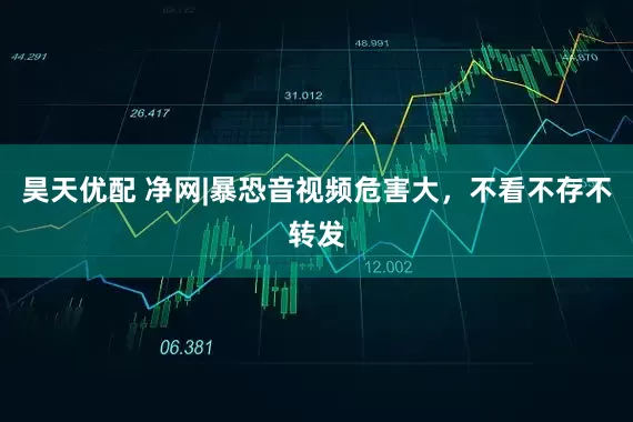 昊天优配 净网|暴恐音视频危害大，不看不存不转发