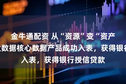 金牛通配资 从“资源”变“资产”：数位大数据核心数据产品成功入表，获得银行授信贷款