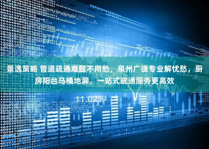 景逸策略 管道疏通难题不用愁，泉州广捷专业解忧愁，厨房阳台马桶地漏，一站式疏通服务更高效
