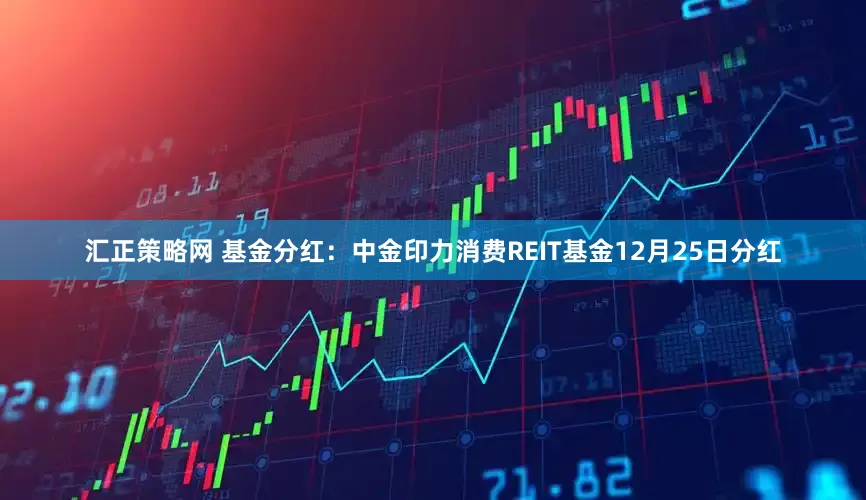汇正策略网 基金分红:中金印力消费REIT基金12月25日分红