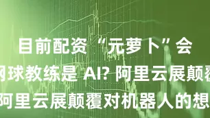目前配资 “元萝卜”会下棋，网球教练是 AI? 阿里云展颠覆对机器人的想象